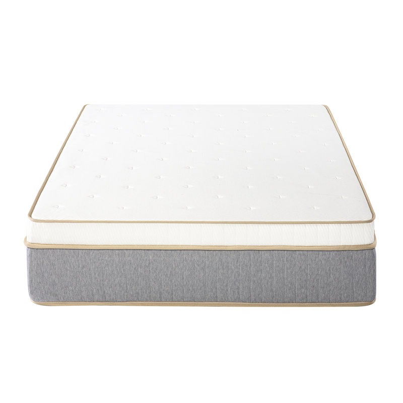 Matelas hybride Lagom Cloud Top, mousse viscoélastique au thé vert et ressorts ensachés, Grand lit, 14"