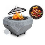 Octagon Smokeless Fire Pit with Lid