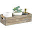 Porte-papier hygiénique en bois rustique, décor de salle de bain de ferme, panier de réservoir de toilette, contenant de rangement décoratif (gris rustique)