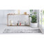 Tapis géométrique gris foncé / ivoire Oceola-1618047415