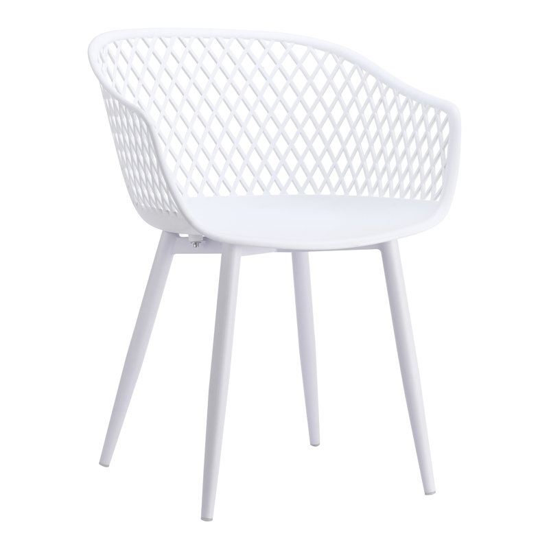 Piazza Patio Dining Chair, White