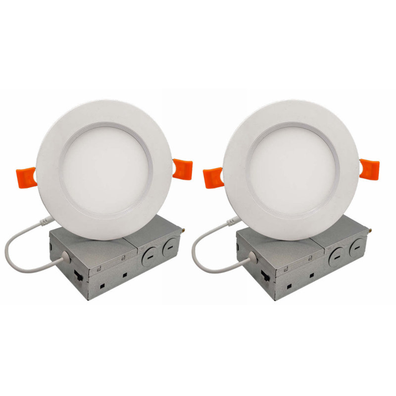 6'' Dimmable Air-Tight IC Rated LED Canless Recessed Lighting Kit