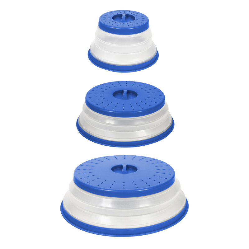 Ensemble de 3 couvercles en plastique Tovolo Universal, Bleu