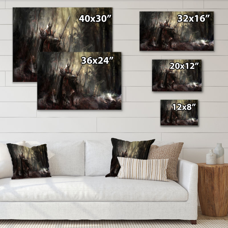 «Video Game Greek Mythology Fight II», reproduction sur toile, H 12 po x l 20 po x P 1 po, Toile tendue