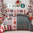 Christmas Patchwork Quilted 3-Piece Bedspread Set-137257643