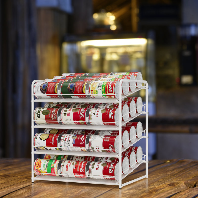 4-Tier Can Organizer, white