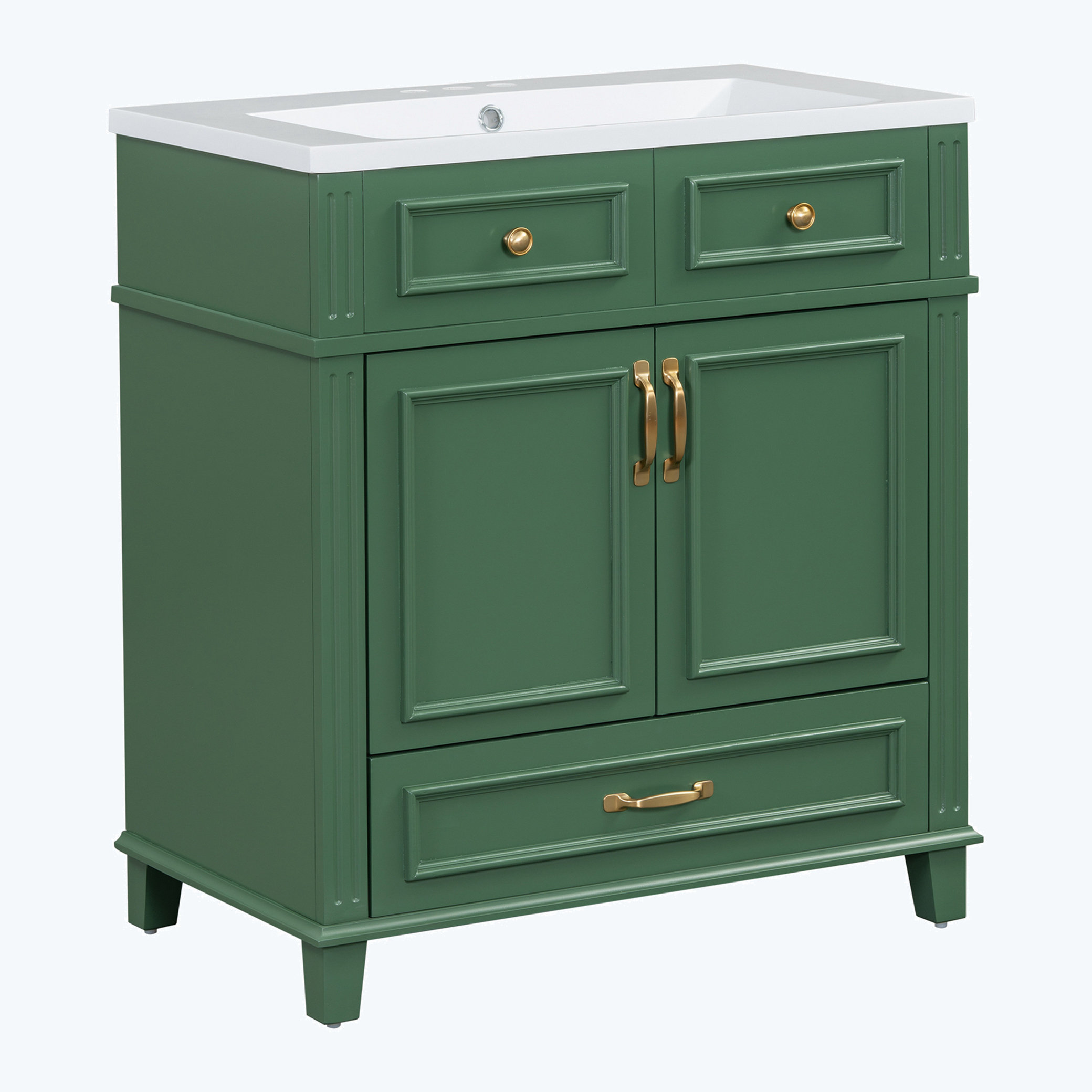 Winston Porter 30'' Bathroom Vanity without Top,Solid Wood Frame ...