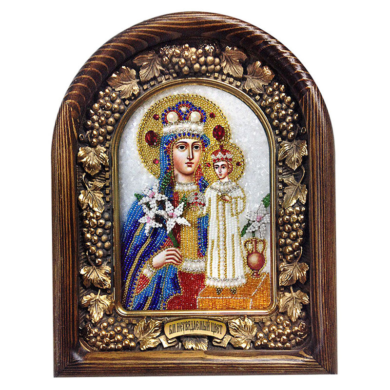 The Unfading Flower Beads Orthodox Icon