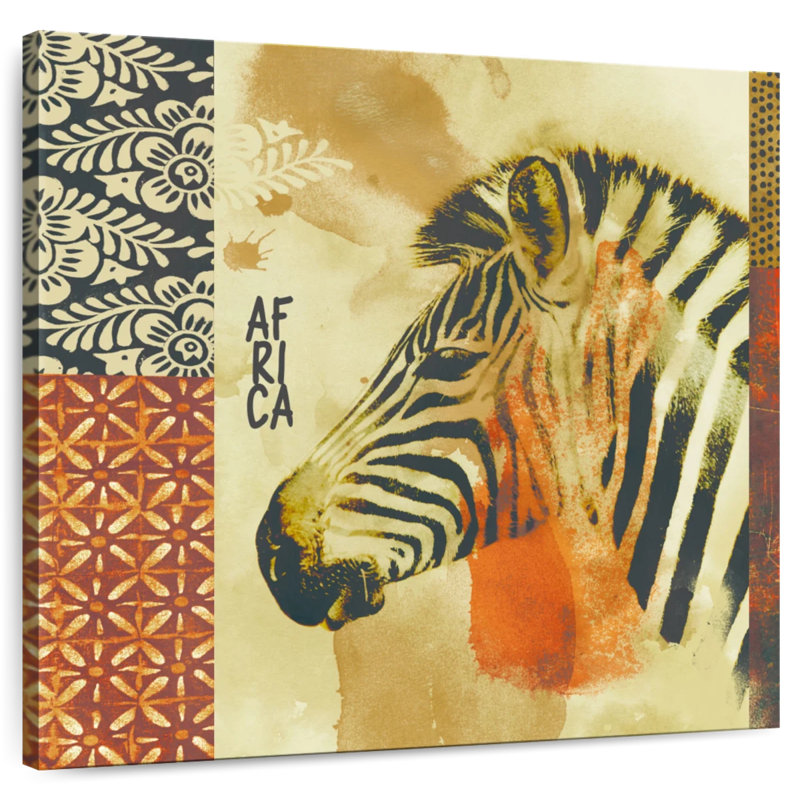 Crowle Zebra Africa, 24" H x 24" W