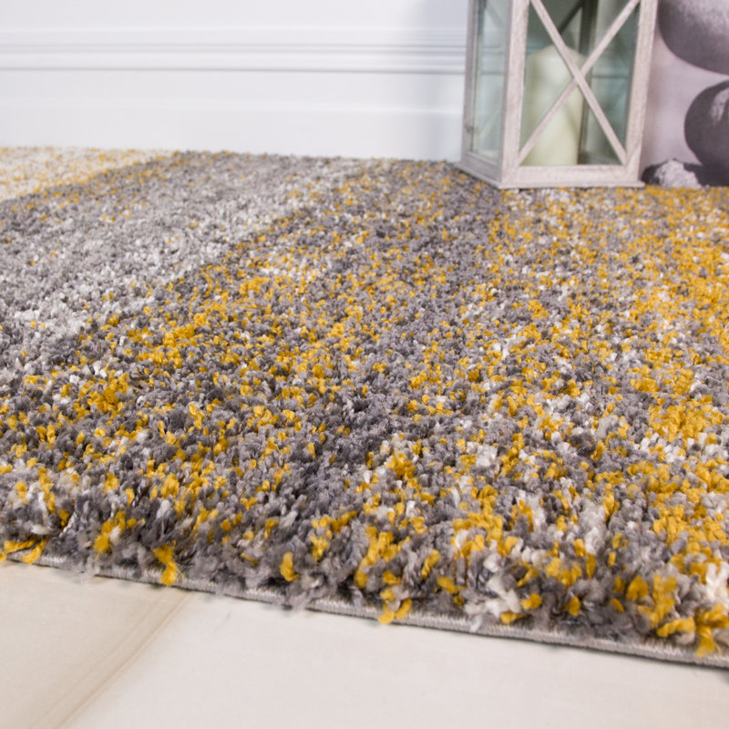 Hartung Machine Woven Ochre Indoor Rug, Rectangle 200 x 290cm