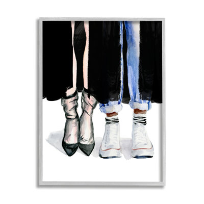 " Fashion Man & Woman Shoes Heels " by Jennifer Paxton Parker Painting Print