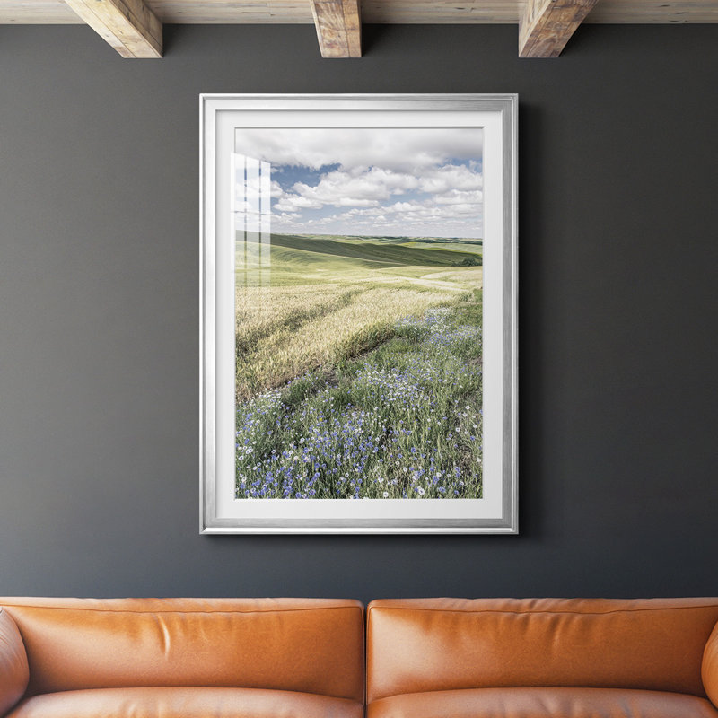 Wildflower Farm " Wildflower Farm ", Silver Framed, 30.5" H x 22.5" W x 1" D