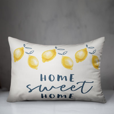  Home Sweet Home Lemons Rectangular Pillow Cover & Insert