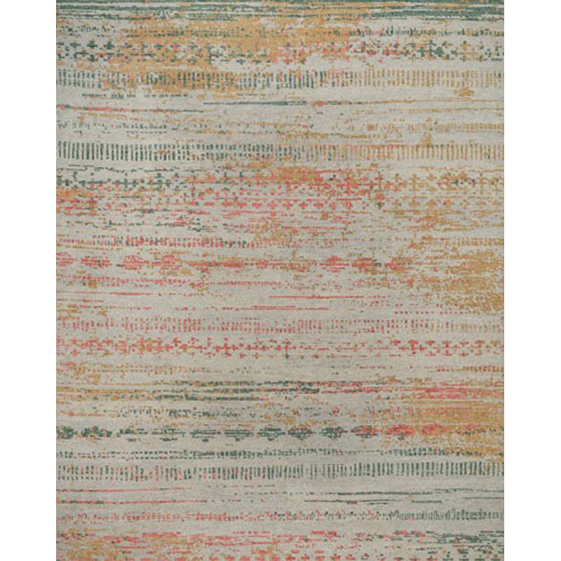 Tapis transitionnel rectangulaire en laine noué à la main