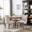 52cm H Tufted Linen Upholstered Side Chair-1356029660