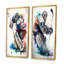 «Hockey Gardien», 2 pièces sur toile-60341743-60341744