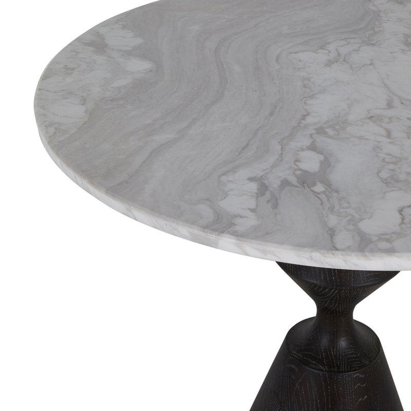 Benedict 32" Genuine Marble Pedestal Dining Table