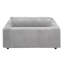Chaise en velours côtelé gris clair Hilde avec 2 coussins Hilde, confortable et élégante pour les salons modernes