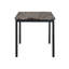 Table de salle à manger rectangulaire avec plateau en faux marbre et structure en métal Luka