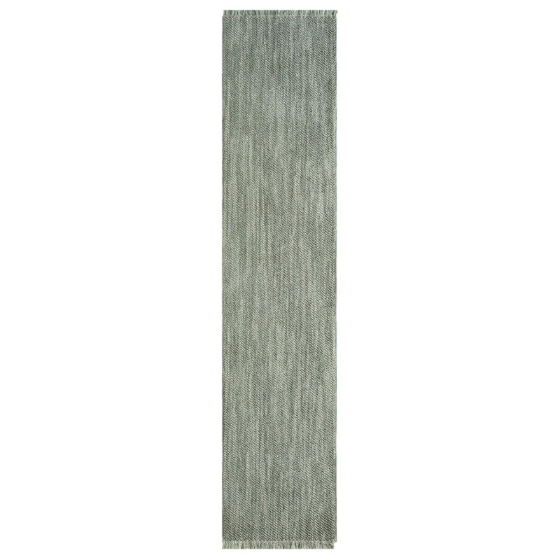 Textured Fringed Area Rug, Runner 2' x 8'
