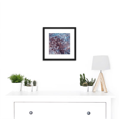 Abstract Mountains Texture - Single Picture Frame Painting