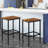 Eva-Maria Counter Stool with Metal Frame (Set of 2)