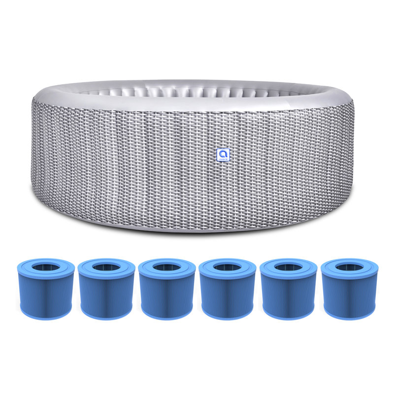 JLeisure 120 Volt 6 Person 140 - Jet Vinyl Round Inflatable Hot Tub