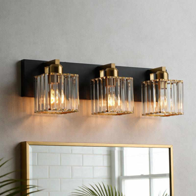 3-Light Crystal Dimmable Vanity Light