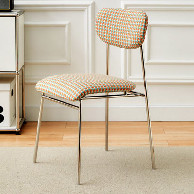 Chaise d'appoint à dossier uni (ensemble de 2)
