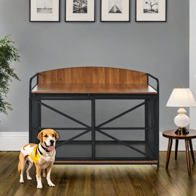 Meuble de rangement pour chien robuste de grande taille GO 42,8 po