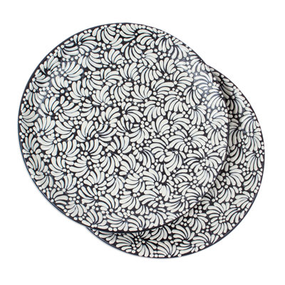Assiettes en céramique Red Spring Barrel