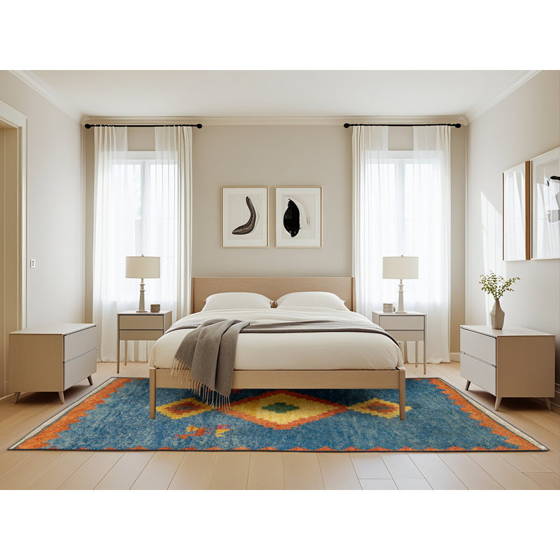 Moroccan Indoor Rug, Rectangle 5' x 8'