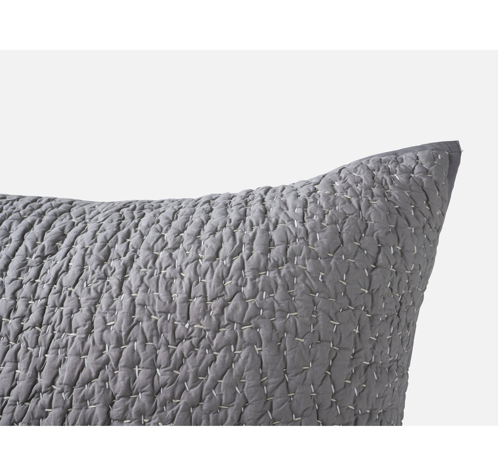 Pebbled Organic Sham, Slate