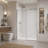 57-60*78 INCH Frame Single Sliding soft-close Shower Doors, Bathroom Sliding Shower Door, (8mm) Thick SGCC Tempered Glass Door For Bathroom Door --Sliver-135828866