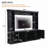 4-Piece Wall Unit Entertainment Center with Bookshelf for TVs Up to 70", Versatile TV Stand with Adjustable Shelf