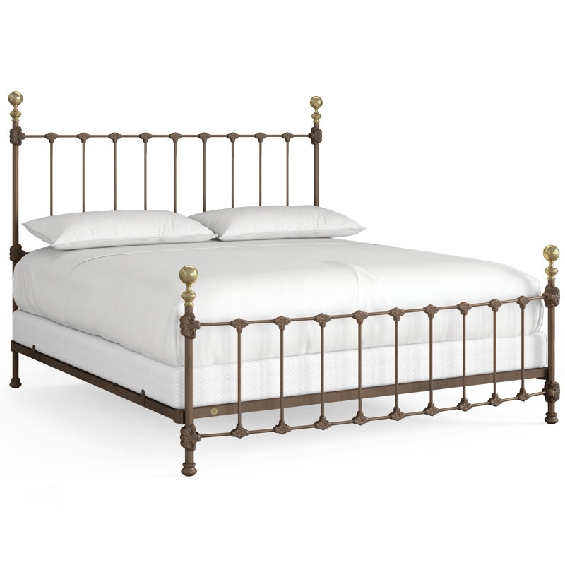 151 lit Palatial | Norme complète, Lit double, Matte White/Light Gold