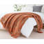 Jeté rouille orange pour canapé, lit, jeté coloré Boho avec pampilles, décoration d'Halloween, décoration d'automne, 50 po x 60 po