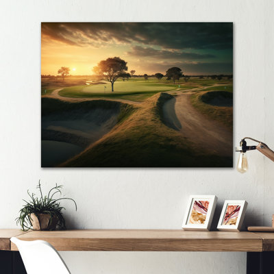 " Golf Course At Sunset II "