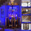 Armoire de bar avec rangement pour bouteilles de vin et bande à DEL Xachary 64,2 po de hauteur, 25,6 po de largeur-10600594