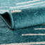 Tapis géométrique tissé à la machine en polypropylène turquoise-1695407512