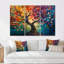 Yacine - Arbre de vie, ensemble de décorations murales en toile-107192080-107192082