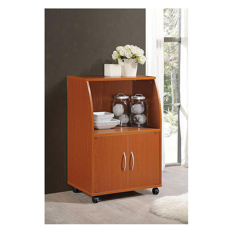 Mikhel Wood Kitchen Island, Beech