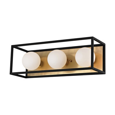 Barre d'éclairage de salle de bain 3 lumières à intensité variable Aira