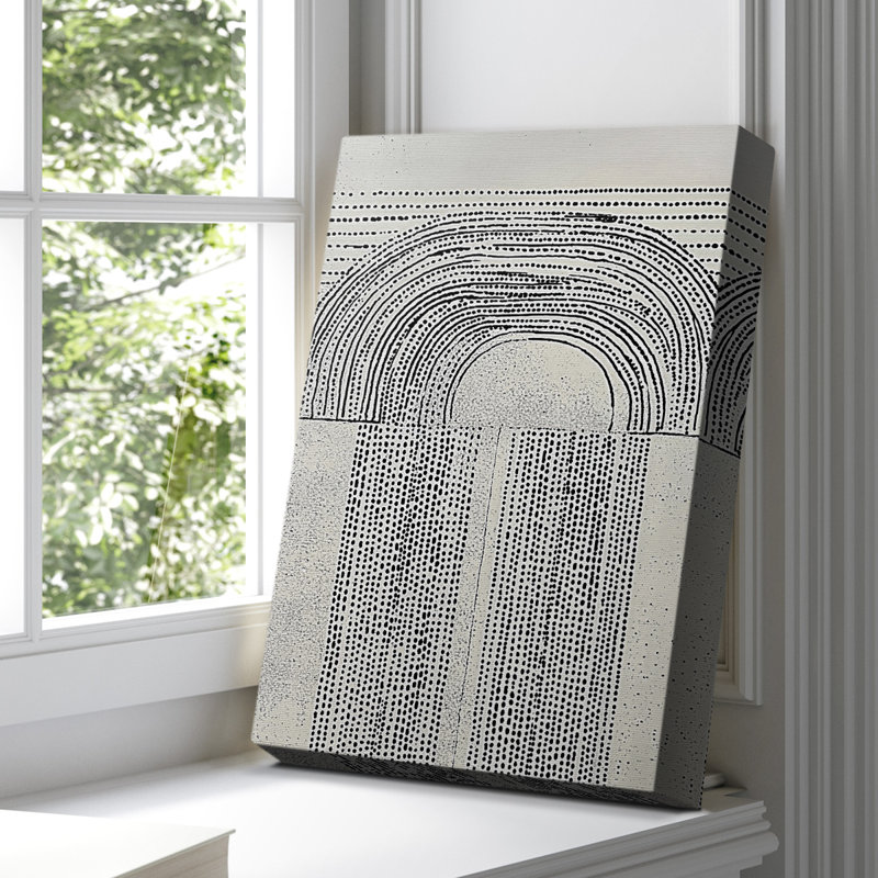Toile tendue avec châssis abstrait CXCV III, H 48 po x l 32 po