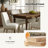 Dorlene 7-Piece Farmhouse Four Leg Dining Set-1934136441-1934136327