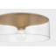 Troy Lighting Killian 16 inch wide 1 Light Flush Mount in Patina Brass