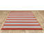 Tapis intérieur / extérieur rouge foncé / bleu à poils longs Deltana-878452391