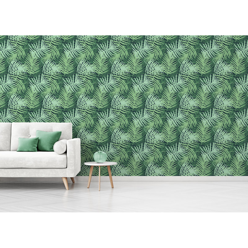 Panneau de papier peint Benthe, Vert, L 10 po x l 24 po