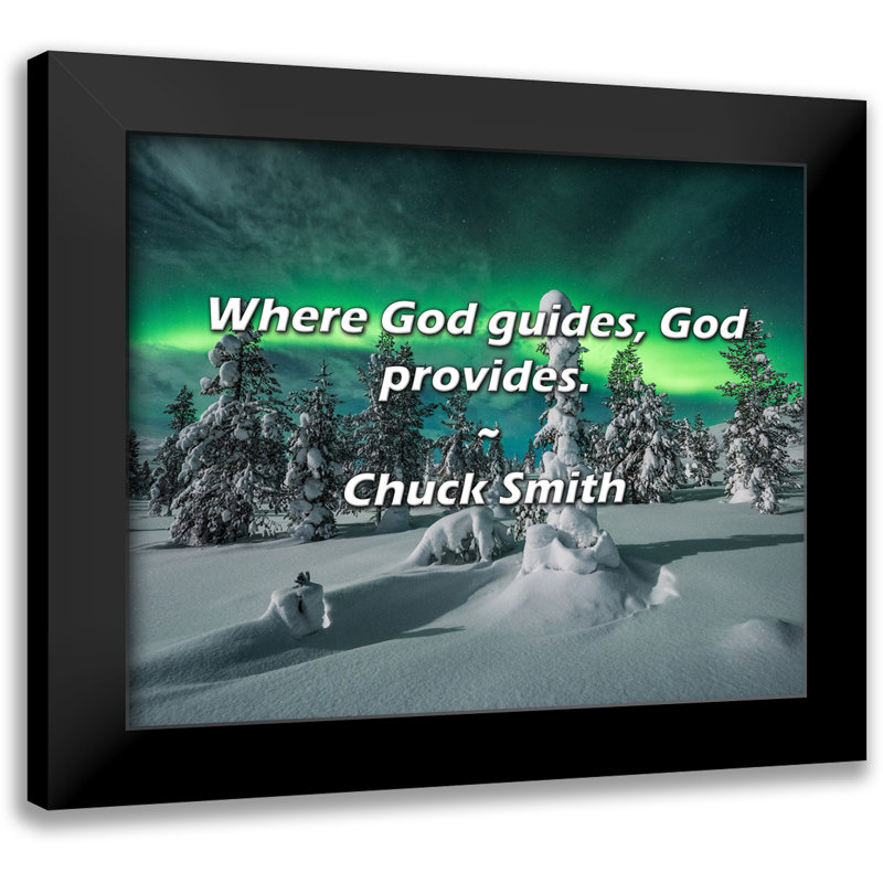 Citation de Chuck Smith: Où Dieu guide, Dieu fournit.
