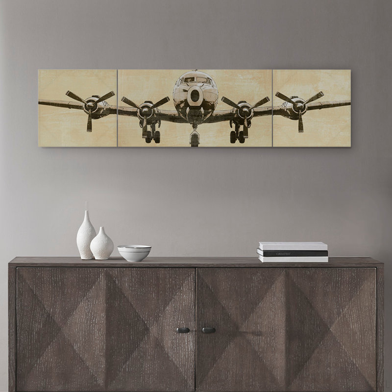 Ensemble d'art mural en toile 3 pièces Triptych